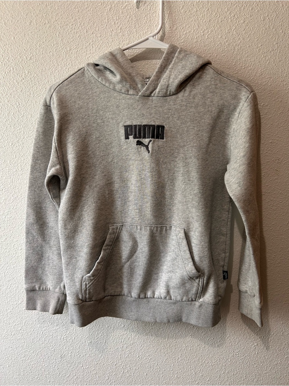 Girls Puma Light Gray Hoodie